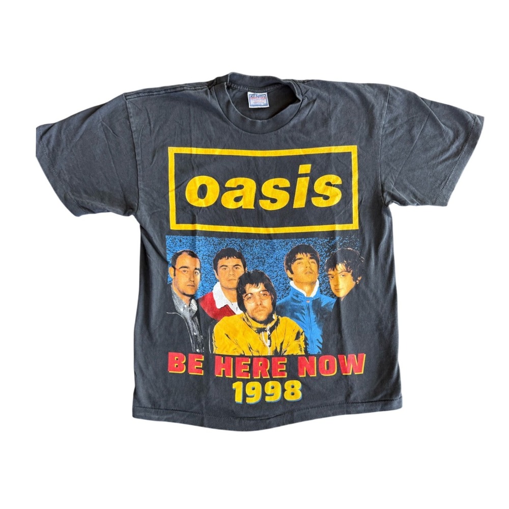 Vintage Oasis Be Here Now 1998 Tour Single Stitch T-Shirt Size Large REPRINT